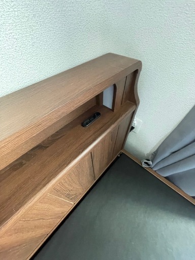 ニトリ ベッドフレーム セミダブル 収納付き シンプル 家具 寝具 K054 ニトリ ベッドフレーム セミダブル 収納付き シンプル 家具 寝具 K054