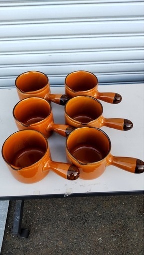 中古 陶器鍋 ソースポット？ 美濃焼 mituhiro toen FIRE PROOF 6個セット