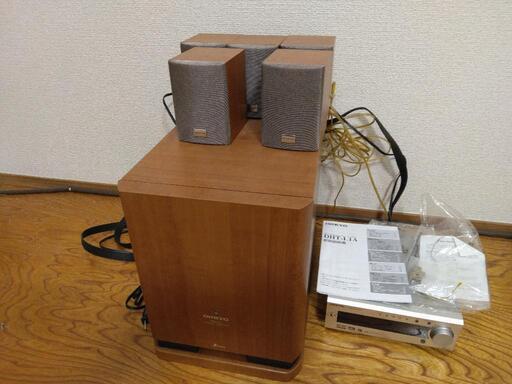 中古美品ONKYOデジタルホームシアターシステムDHTL1重低音サラウンド - コンポ