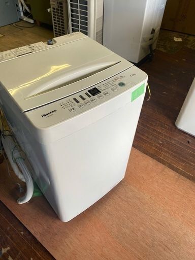 生活家電 配送可能 2020年 全自動洗濯機 ホワイト HW-T45D [洗濯4.5kg /