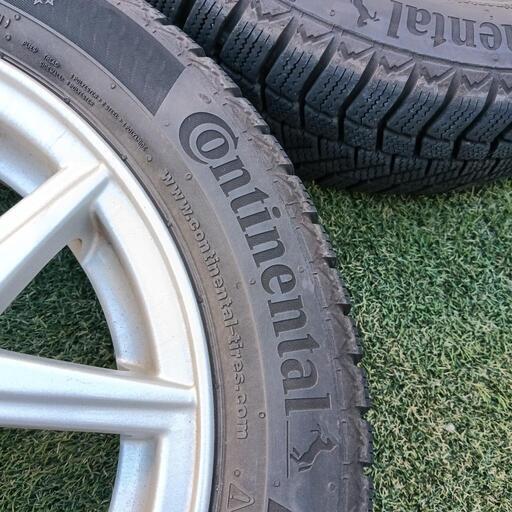 スタッドレスタイヤ付 17インチアルミホイール 215/45/17 PCD100 美品 