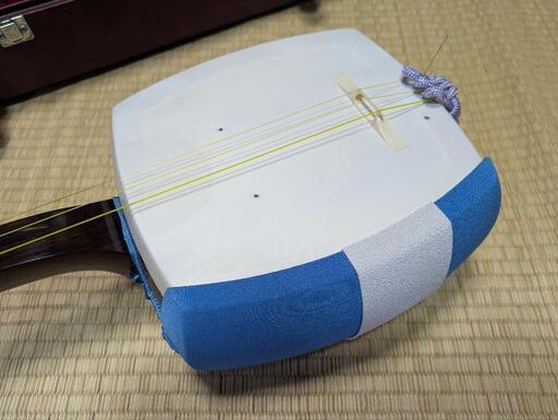 津軽三味線 太棹 三味線完動品一式 早い者勝ち 津軽三味線 太棹 合皮