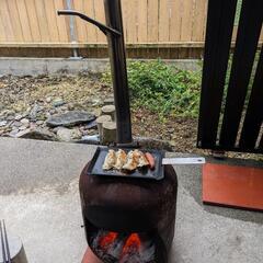 ☆薪ストーブ 薪置き場 中古自作品 キャスター付で掃除もらくらく