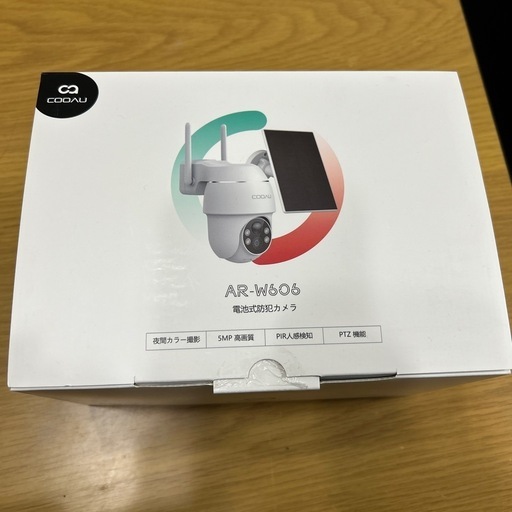 美品‼️保証付‼️COOAU AR-W606 ソーラー防犯カメラ