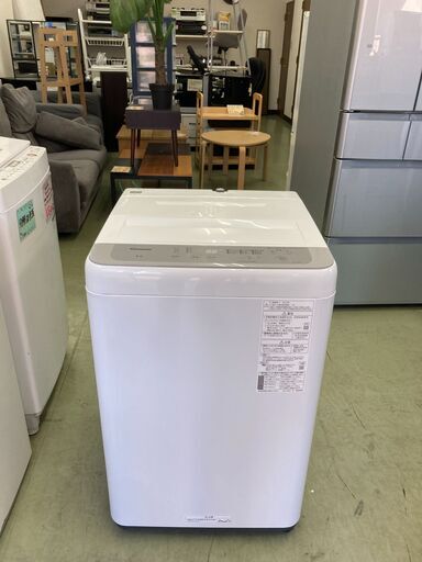 【リサイクルショップ　ピカソ　小松原】★分解洗浄済み★ 2023年製 パナソニック Panasonic 洗濯5.0kg 全自動洗濯機 ライトグレー NA-F5B1★2477★ リサイクルショップ ピカソ 小松原】☆分解洗浄済み☆ 2023年製