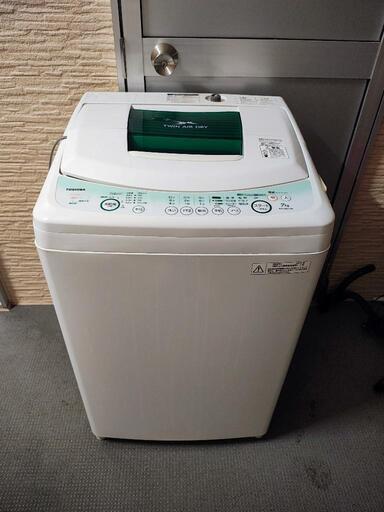 TOSHIBA TWIN AIR DRY AW307W 7kg 中古 ほぼジャンク品 - 洗濯機