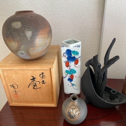 中尾淳 「雪」美人画 足立美術館 発行 色紙印刷 額装 日本画