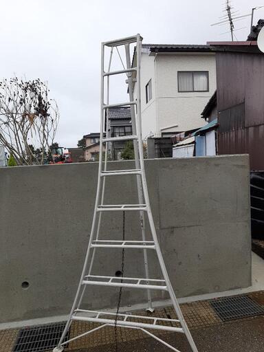 植木屋が使っているはしご