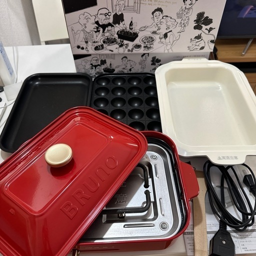 《お取引先決定しています》BRUNO ホットプレート　たこ焼き器　鍋