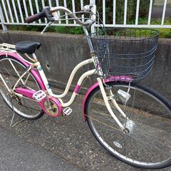 ママチャリ 自転車 JOYOUS イオンバイク オートライト 変速付き！
