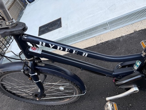 大阪府 ブリヂストン HYDEE 電動アシスト自転車 バッテリー8.7ah