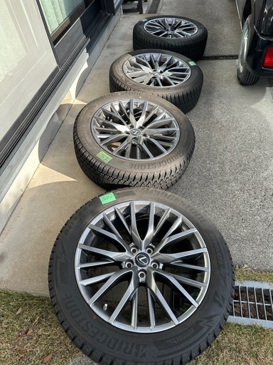 スタッドレスタイヤ レクサスRX Fスポーツ専用純正ホイール付きBS 
