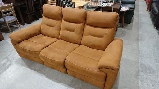 関家具 RELAXFORM LEATHERTEX アニマ 3人掛電動リクライニングソファ