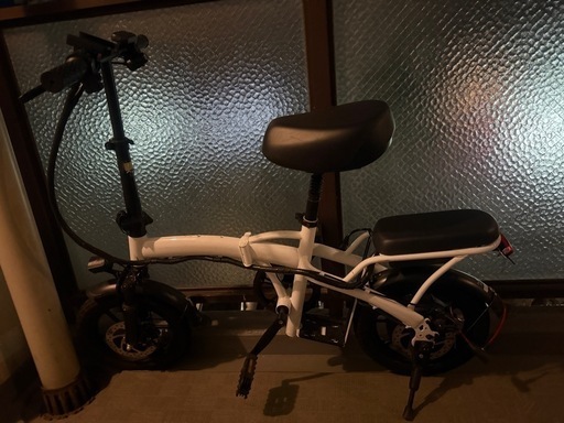 フル電動 アクセル付 ひねちゃ モペット 折り畳み可EBIKE （2024