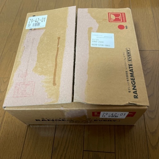 12月28日削除予定 　【新品、未使用品】レンジメイト、レンジメートエブリ赤【外箱あり】