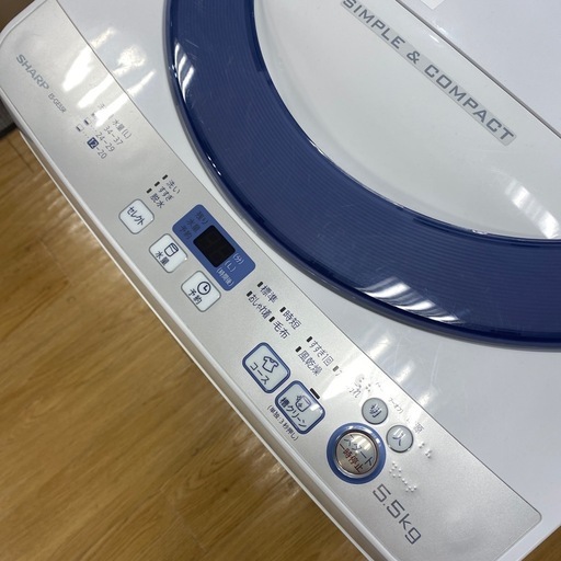 家電6ヶ月保証付】SHARP 5.5kg洗濯機入荷しました！ SHARP（シャープ 