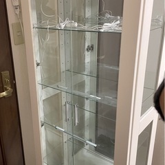 新品・IKEA】 高級ガラス扉仕様PAX/AULI・ワードローブLED付（システム  