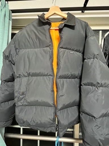 Supreme Leather Collar Puffy Jacket Lサイズ supreme Leather Collar