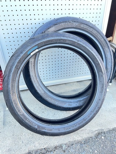 ピレリスーパーコルサSC1V3前後セット中古タイヤGSX-R125 DIABLO