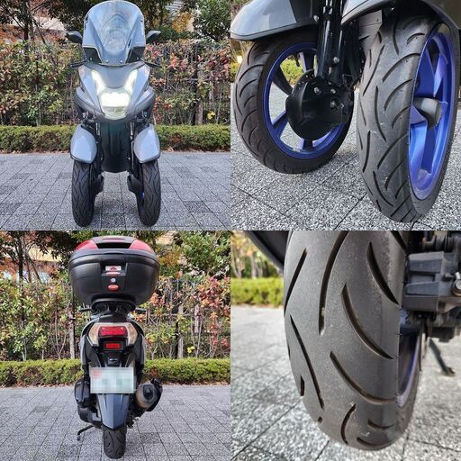 普通免許仕様もOK】トリシティ155ABS 走行1.5万km台 自賠責保険付 ロング