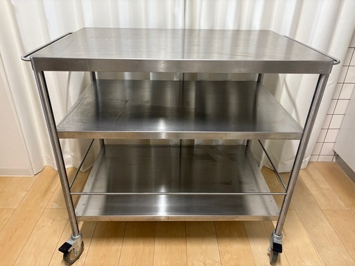 イケア KUNGSFORS クングスフォルス ステンレスワゴン キッチンワゴン