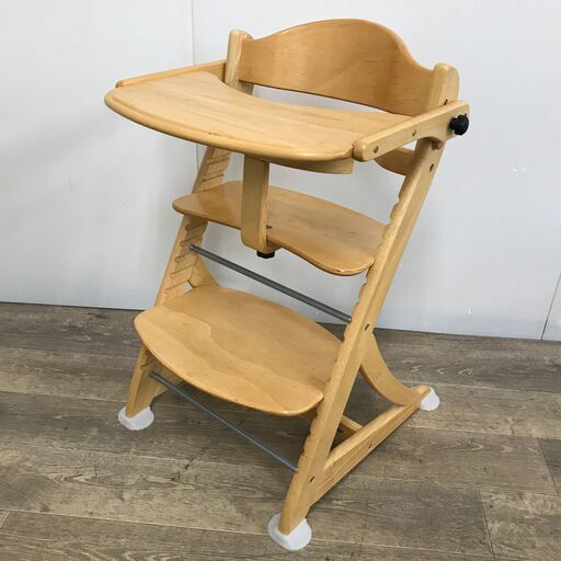 大和屋 すくすくチェア EN テーブル\u0026ガード付 ベビー用品 ハイチェア ベビーチェア 24l菊ST