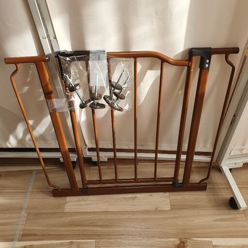 [2セット] ママトール ベビーゲート croomy クルーミー Croomy クルーミー ママトール ベビーゲート ブラウン・２個セット