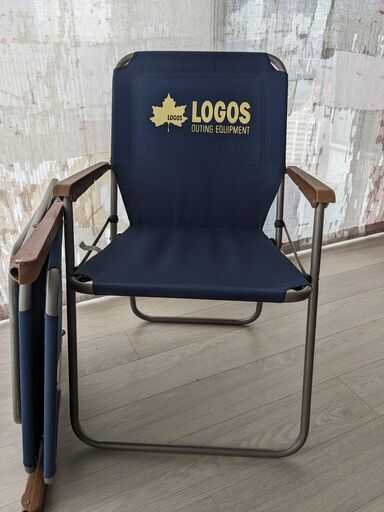 ロゴス グランベーシック チェア for 1 カバー付き 美品】ロゴス