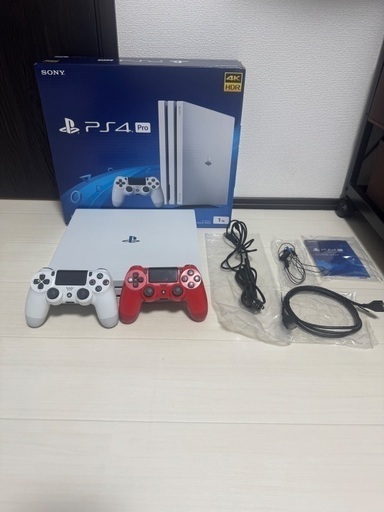 PS4pro CHU7200B 1TB グレイシャーホワイト (ma)  蒲郡のテレビゲーム《プレイステーション》の中古あげます・譲ります｜ジモティーで不用品の処分