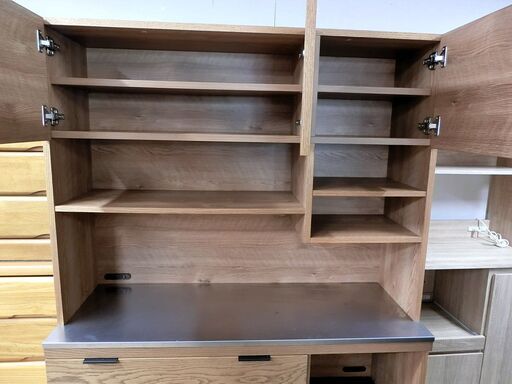 キッチンボード unico ADDAY オーク節有突板 W1228×D450×H1800㎜