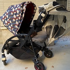 1240)bugaboo Bee5 バガブー ビー5 ベビーカー ブラックフレーム 簡単