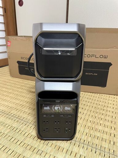 ★新品同様★最新・最強★EcoFlow（エコフロー）DELTA3 \u0026 DELTA3専用エクストラバッテリーセット