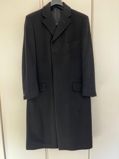 ダンヒル　カシミヤ100%ロングコート 黒 ダンヒル カシミヤ100% ロングコート ダンヒル カシミヤ100