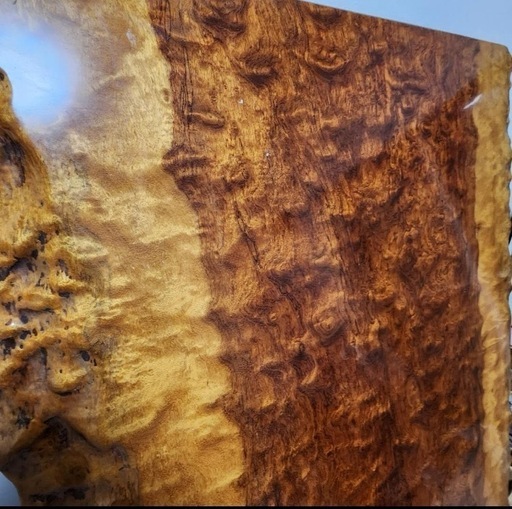 希少】ブビンガ／一枚板 ブビンガ 1枚板 座卓 希少！ ブビンガ1枚板