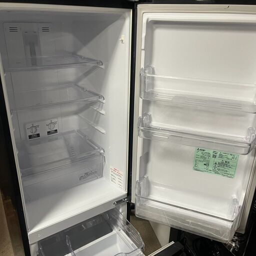 三菱 MITSUBISHI ノンフロン冷凍冷蔵庫 MR-P17Y-B ブラック 2015年製