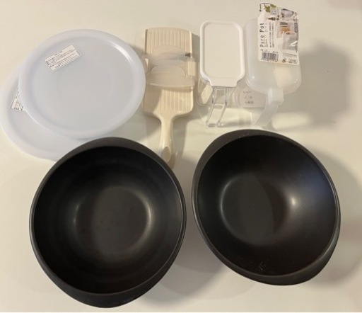 【値下げ】全て未使用　調理用品　たつ吉アツアツ鉢　ティファール蓋　調味料入れなど