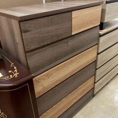 ナフコ 6段ハイチェスト 木目調 No.1737○ ※現金、クレジット、スマホ  