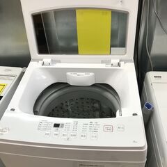 ニトリ 洗濯機 2021年 6.0kg 風乾燥 ステンレス槽 ガラス蓋 ホワイト 