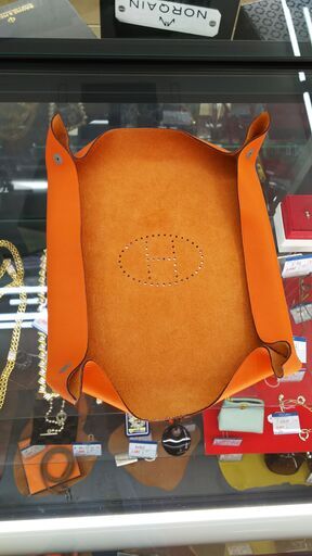 HERMES　ヴィドポッシュ　2007年御堂筋店限定　オレンジ　レザー　IKD-991