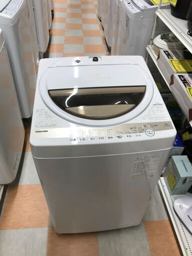 J7290 ☆6か月保証付☆ TOSHIBA トウシバ 6.0kg洗濯機 AW-6GM1