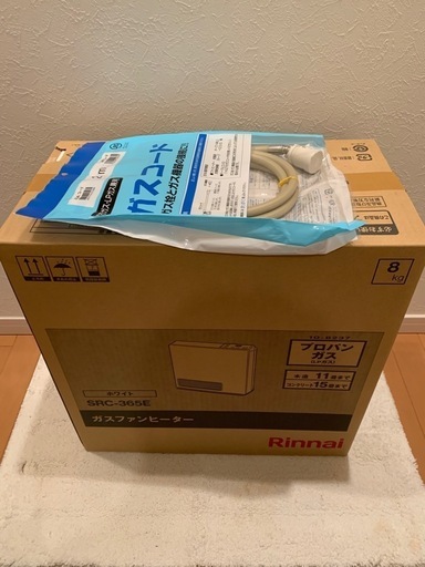 リンナイガスファンヒーター未開封品 新品未開封 リンナイ ガスファン