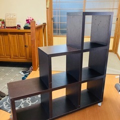 R663 パイン材 天然木、6段チェスト、幅85cm Used/美品