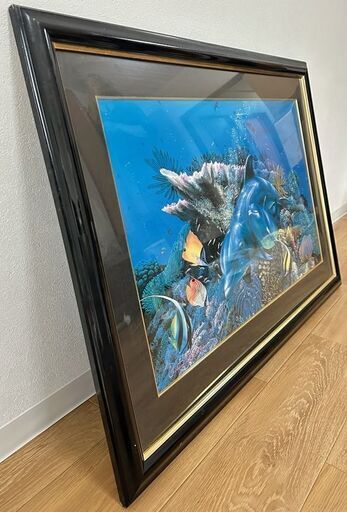 クリスチャン・ラッセンLASSENマザーズラブ複製画額付き絵画インテイリア (グローリー)  大阪のその他の中古あげます・譲ります｜ジモティーで不用品の処分