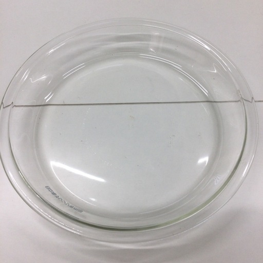 回転電子レンジ内　耐熱ガラス皿　径25cm\n