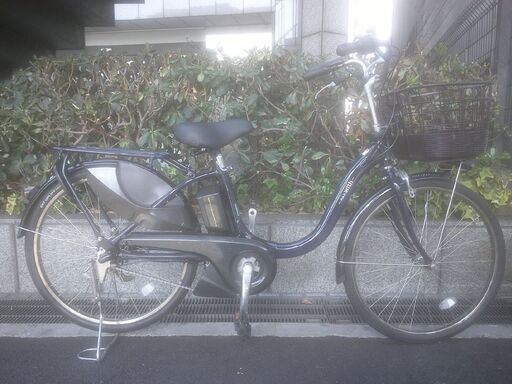 ヤマハ パス アミ 新基準 子供乗せ 紺 ビビ アシスタ 神戸市 電動自転車