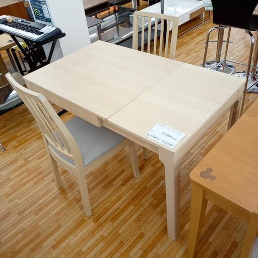 ★ジモティ割あり★ IKEA ダイニングセット ホワイトブラウン H74.5×D78×W139.5 クリーニング済み OJ4074 ☆ジモティ割あり☆ IKEA ダイニングセット ホワイトブラウン H74.5