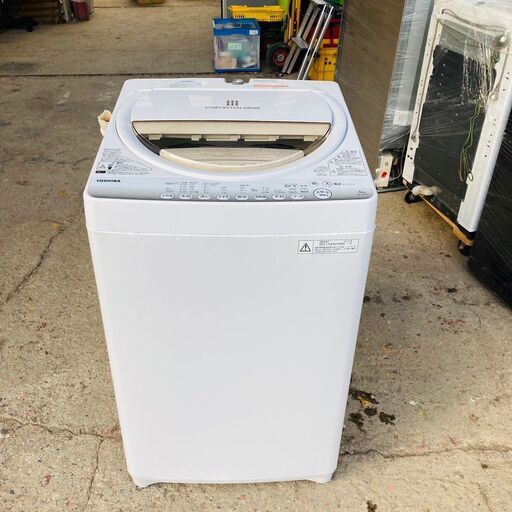 ❗️✨中古美品✨❗️】TOSHIBA 🌟全自動洗濯機 6kg容量🌟部屋干し対応  