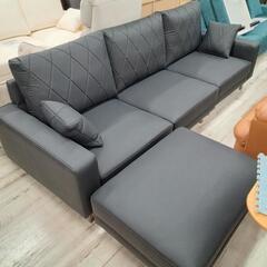 【商談中】「ジモティー見た」で5％OFF！【３人掛けソファー】３人掛けソファー　ローソファー　合皮：ブラック 商談中】「ジモティー見た」で5％OFF！【3人掛けソファー】3人掛け