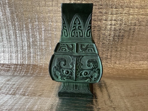 銅製品、中国古美術　花　瓶骨董品