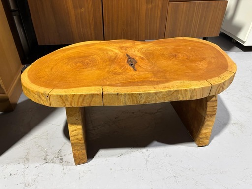 天然木一枚板 座卓ローテーブル 重厚 センターテーブル 幅90cm  